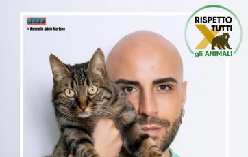 Simone Di Matteo volto delle campagne di ‘Rispetto per Tutti gli Animali’